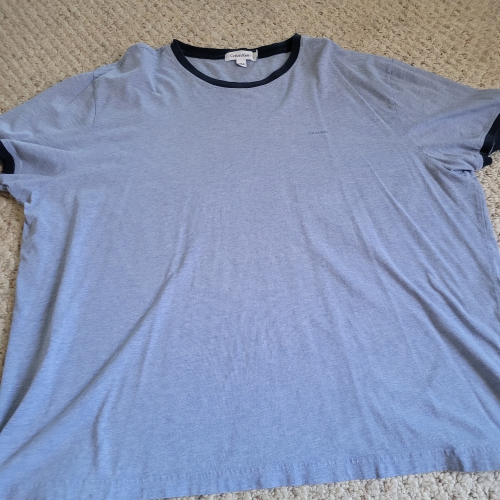 Mens Blue Calvin Klein Tshirt Size XXL